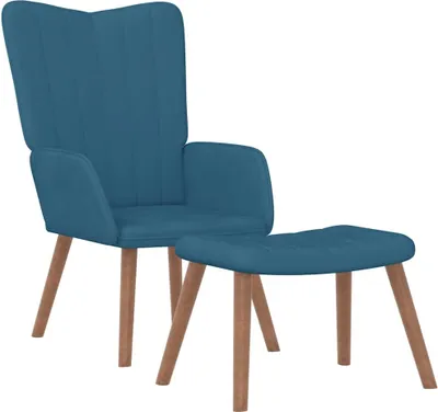 Produktbild von VidaXL 327676, Samt, Blau, Schaum, 615 mm, 690 mm, 955 mm