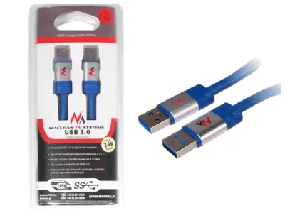 Obrázok produktu pre Predlžovací kábel USB 3.0 Plug A to A Super Speed 180