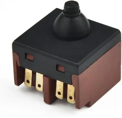 Obrázek produktu pro Plastový spínač pro brusky, 2,5 x 2,5 cm, náhradní spínač pro brusky