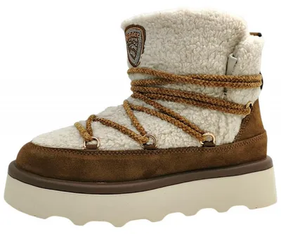 Image de Chaussures d'hiver doublées pour femmes, marque Blauer USA, couleur marron, style décontracté