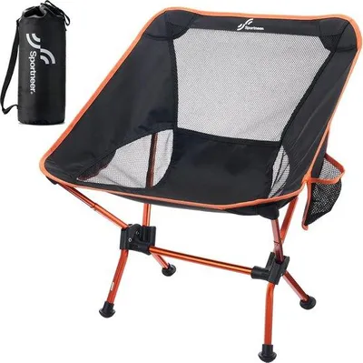 Produktbild von Famanu Campingstuhl faltbar 60 cm Sitzbreite - ultraleicht, tragbar, 150 kg Tragkraft