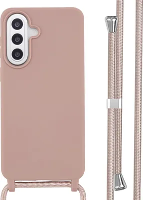 Zdjęcie produktu dla imoshion Silikonowe etui z sznurkiem do Samsung Galaxy A57 (5G) – Sand Pink