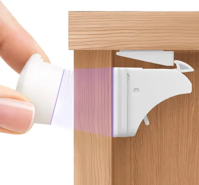 Immagine prodotto di Sicurezza per bambini - Magnetico - 12 chiusure e 3 chiavi - Serrature di sicurezza per armadi e cassetti - Sistemi di protezione per bambini per armadi della cucina