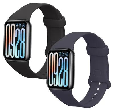 Produktbild von kwmobile 2x Uhrenarmband für Xiaomi Smart Band 8 Pro / Smart Band 9 Pro Armband - Fitnesstracker Band Set aus TPU Silikon - Ersatzarmband Smartwatch -