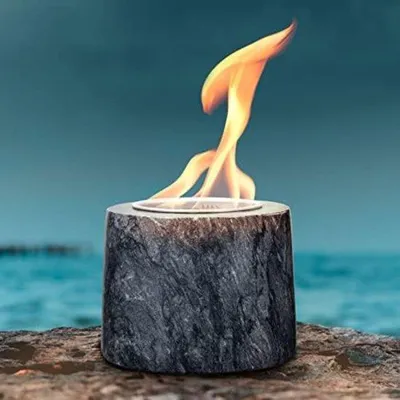 Produktbild von Famanu Tischfeuerstelle Ethanol - Tragbar und aus Naturmarmor