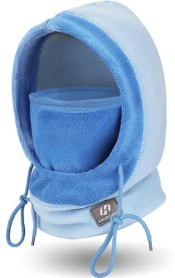 Immagine prodotto di Cappuccio antivento in pile, maschera da sci, balaclava, blu, unisex, taglia unica