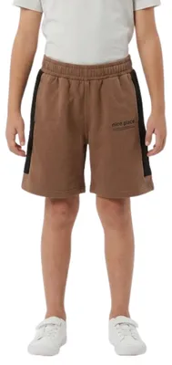 Image de Shorts pour garçons Zara, pantalon de jogging en coton, couleur marron, taille 116