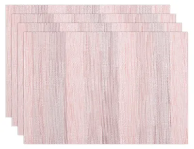 Productafbeelding van Set van 4 placemats - Vaatwasmachinebestendig en hittebestendig - Onderzetters voor keuken en eettafel - Nevelroos