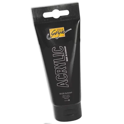 Produktbild von KREUL Solo Goya Acrylic, 100 ml, Schwarz, Matte, Tube, Wasserfest