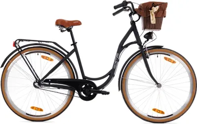 Produktbild von Goetze Style 28 Zoll City Bike, 18 Zoll Tiefeinsteigerrahmen, 3-Gang Shimano Nexus, V-Bremse & Rücktritt, LED-Beleuchtung, Komfortsattel, Rattankorb