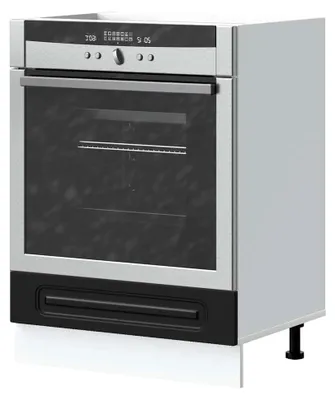Produktbild von Herdumbauschrank Kalmar Schwarz Holzwerkstoff