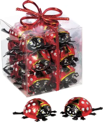 Produktbild von Storz Glückskäfer Würfel Geschenkpackung 100 g / Schokolade Käfer / Schokokäfer Box