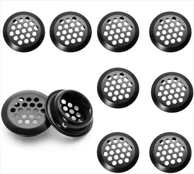 Obrázek produktu pro Kruhová ventilační mřížka z nerezové oceli, 35 mm, černá
