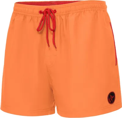 Image de Ladeheid Hommes Short de bain Beachshorts Pantalon de natation LA40-199 (Orange, S)