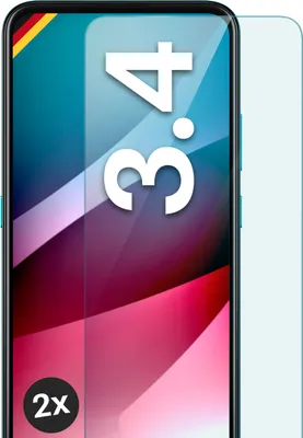 Produktbild von Glas Schutzfolie für Nokia 3.4, Stückzahl:2er Set