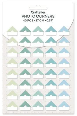 Imagen del producto de 40 esquinas autoadhesivas: ideales para decorar y proteger fotografías