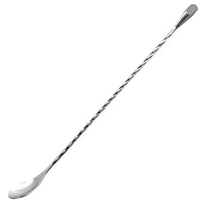 Produktbild von Rührlöffel aus Edelstahl, Cocktaillöffel mit Spiralmuster