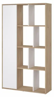 Zdjęcie produktu dla Tvilum 71739hluu, Jasny brąz, Biały, 3 pół., Drewno, Drewno, 1 drzw., 887 mm