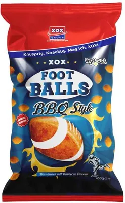 Produktbild von XOX Super Bowls BBQ Style Maissnack mit BBQ-Geschmack Packung 450g