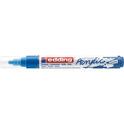 Produktbild von Edding 5100 Acrylmarker Medium, Blau, Blau, Medium, 2 mm, 3 mm, Tinte auf Wasserbasis