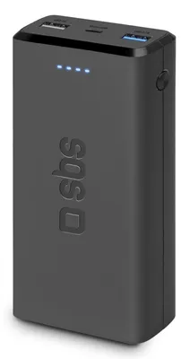 Produktbild von SBS Powerbank 20.000mAh 2xUSB schwarz
