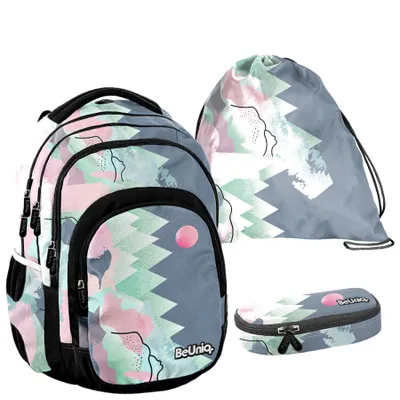 Produktbild von Schulrucksack BeUniq - 3-Teiliges Set