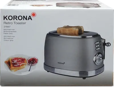 Produktbild von Korona 21667 Retro Toaster  grau
