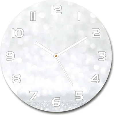 Produktbild von Wanduhr aus Glas 30fi Glasbild Glasuhr Gehärtetes Glas - weisse-zeiger - Frippery