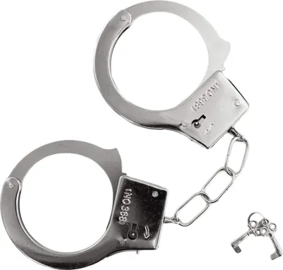 Produktbild von Oblique Unique 1x Handschellen Metall Spielzeug Halloween Karneval Fasching Polizei