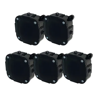 Obrázek produktu pro 5x krabice pro povrchovou montáž 88x88x40mm IP44 400V se svorkami černá VP-74 EDO777933 EDO Technic