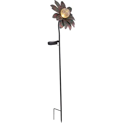 Obrázek produktu pro Globo solární světlo LED solární světlo 0,06W teplá bílá IP44 barva rezavá, kov 90cm 33651G
