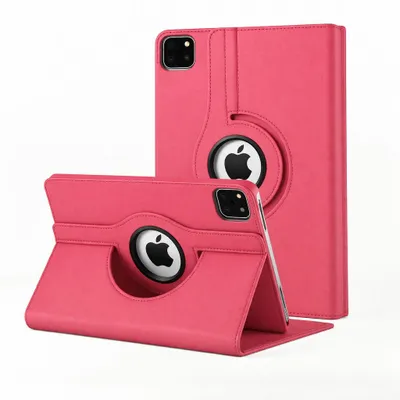 Produktbild von 360° Schutzhülle für Apple iPad Pro 13" Zoll M5 / M4 Generation (2025/2024) Tasche Hülle Drehbar Stand Etui Tasche Hülle Schutz Schwenkbar - Pink