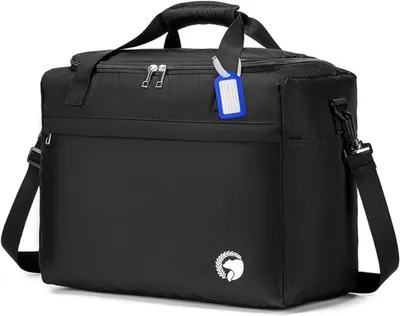 Produktbild von PromoHome® Reisetasche 40x30x20 cm Handgepäck 25L wasserdicht für Ryanair, Wizz Air, Transavia - Sporttasche mit Schultergurt, Schwarz