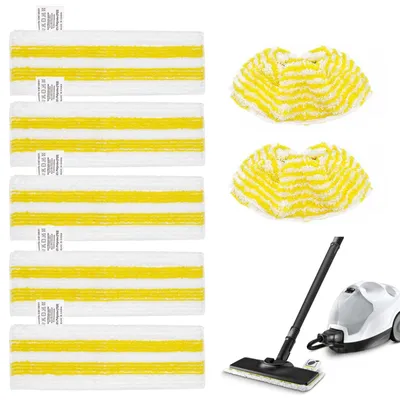 7-teiliges Mikrofasertuch-Set für Dampfreiniger SC1–SC5