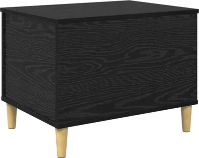 Immagine prodotto di vidaXL Comodino nero effetto rovere 60 x 44,5 x 45 cm Materiale ligneo