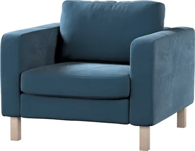 Produktbild von Dekoria Bezug für Karlstad Sessel, blau, Sesselhusse, Karlstad Sessel