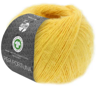 Produktbild von Lana Grossa - Per Fortuna GOTS 0044 sonnengelb
