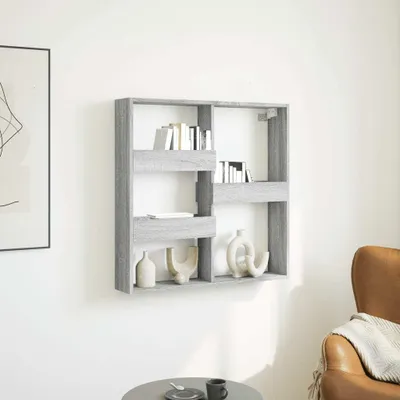 Image de Maison Exclusive - Armoire murale gris Sonoma 80x15x80 cm Matériau dérivé du bois