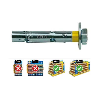 Image de Vis Dnbolt M10x80 Zinc Celo Ancrage Haute Performance Pour Béton - Celo