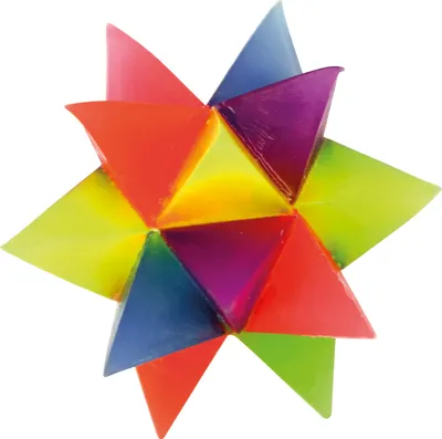 Produktbild von EDUPLAY 130238 Leuchtflummi Kristall, Ø 5,5 cm, bunt