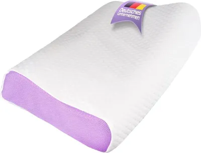 Obrázek produktu pro Ergonomický polštář 62 x 35 cm z TPE proti bolesti krku pro osoby spící na boku a na zádech