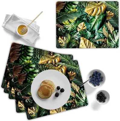 Produktbild von Famanu Platzdeckchen Schwarz-Gold - 30 x 40 cm