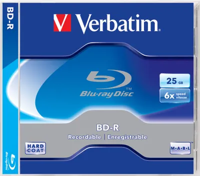 Produktbild von Verbatim 43715, 25 GB, BD-R, Jewelcase, 5 Stück(e)