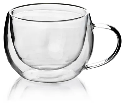 Zdjęcie produktu dla Kubek ze szkła borokrzemowego MONDEX PETER 9 x 6,5 x 7,4 cm, przezroczysty, 1 szt.