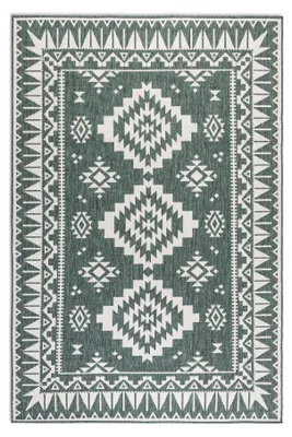 Immagine prodotto di Tappeto per interni ed esterni, resistente alle intemperie, design dinamico, ideale per terrazzi, colore verde