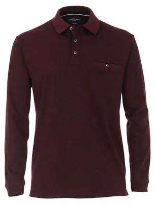 Produktbild von Casa Moda - Herren Polo-Shirt Langarm (403478000), Größe:6XL, Farbe:Rot (415)