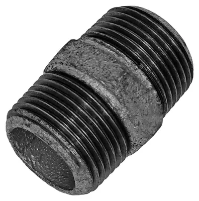 Produktbild von Gewinde Fitting Verschraubung aus verzinktem Temperguss - Doppelnippel 3/4" Rohr Zoll mit Außengewinde