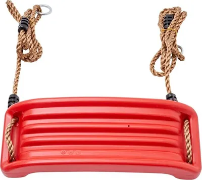Produktbild von TRIBECCO Schaukel, Spielplatz, Sitz Anti-Rutsch, Kunststoff-Schaukel, Schaukelbrett (Rot)