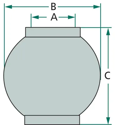 Produktbild von Kugel Stecker Typ Granit fi-25-50 Kat. 2 aus gehärtetem Mangan-Chrom-Stahl