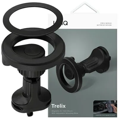 Zdjęcie produktu dla Uchwyt Samochodowy Uniq Trelix Car Magnetyczny Na Kratkę Nawiewu - Czarny